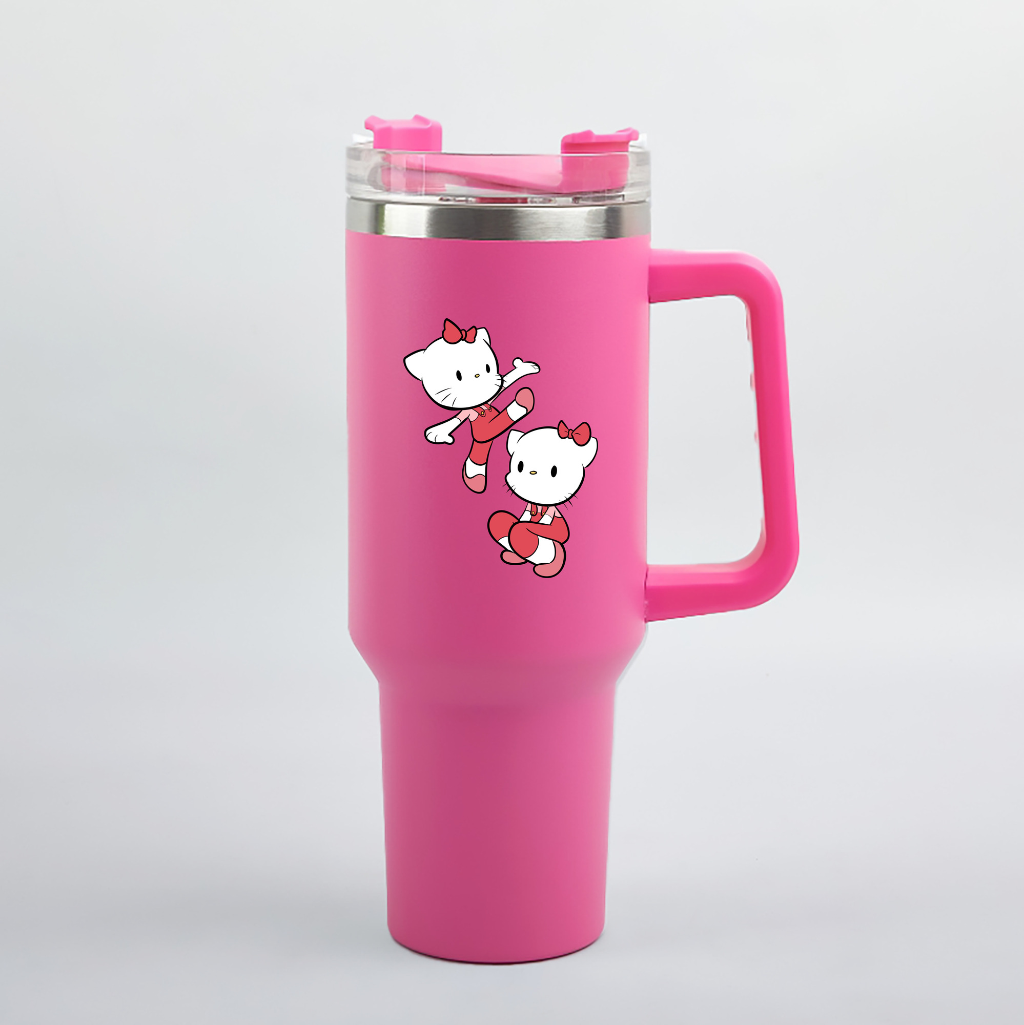 （画像用） Hello Kitty ハローキティ 1200mL車用タンブラー（カラープリント）